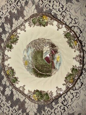 Johnson Brothers Friendly Village Vegetable Serving Bowl "The Covered Bridge"